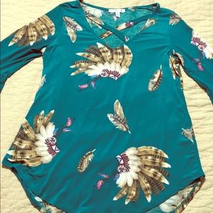 Indian headdress Bell sleeve top